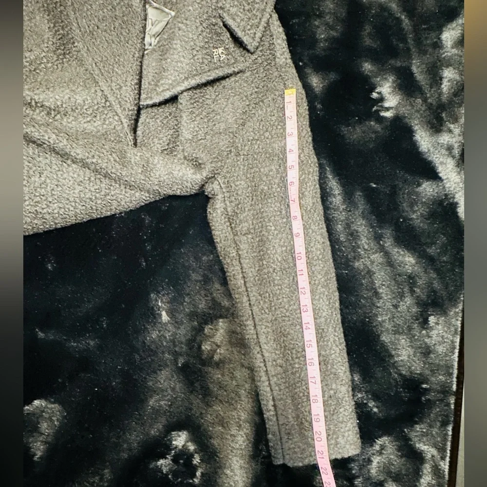 KARL LAGERFELD Black Long Double Breasted Coat